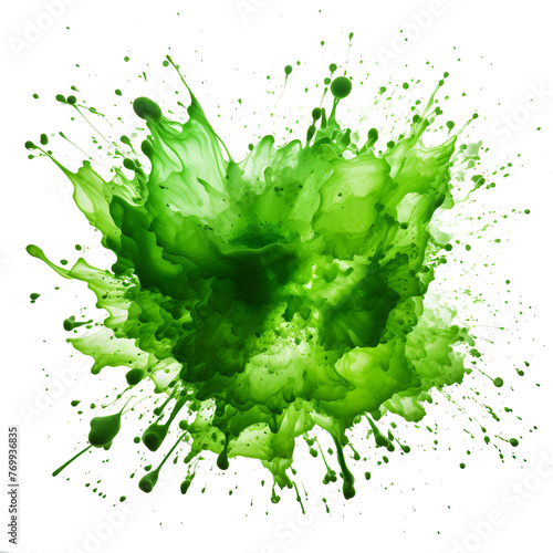 Green and blue texture with watercolor stains