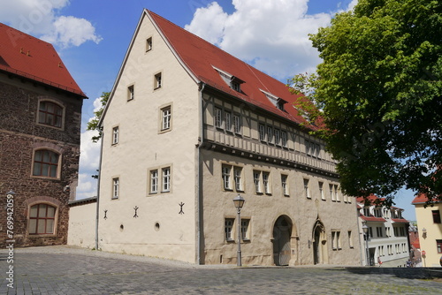 Alte Lutherschule in der Lutherstadt Eisleben im Mansfelder Land in Sachsen-Anhalt