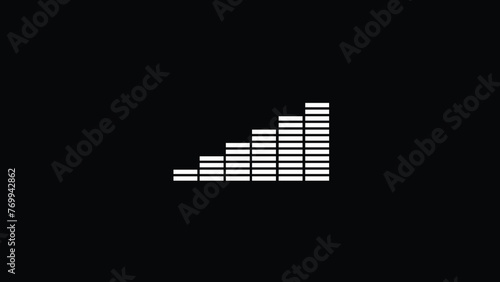 monochrome music equaliser display concept,monochrome music equaliser display concept.