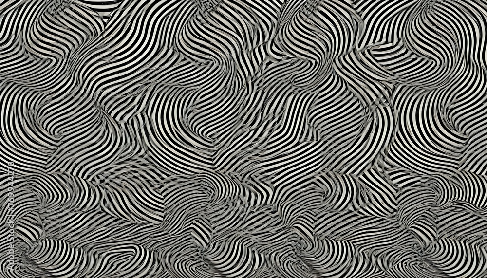 An Abstract Pattern Of Repeating Lines And Circles Upscaled
