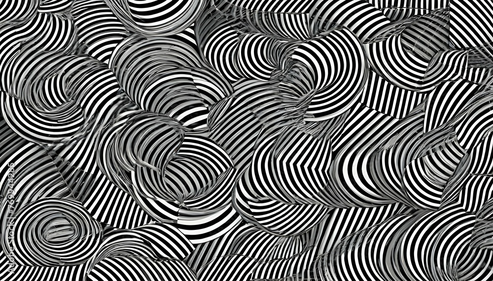 An Abstract Pattern Of Repeating Lines And Circles  3