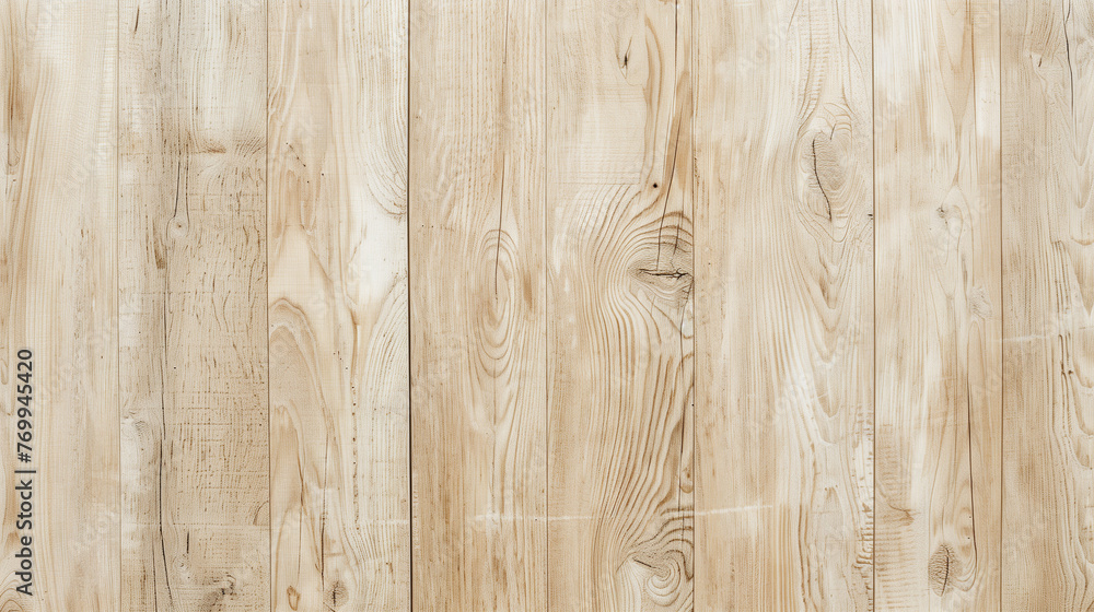 Light wooden floor close up, background, wooden texture. Jasna, drewniana podłoga z bliska.  - obrazy, fototapety, plakaty 