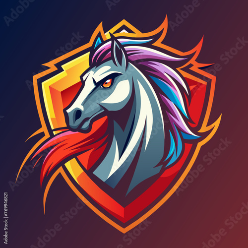 Wallpaper Mural vector, horse, tattoo, illustration, animal, head, tribal,  Torontodigital.ca