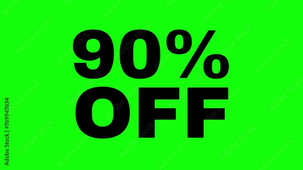 4K 90% flat crisp simple black animated letters, new price, black Friday, shopping, nine five percent off, Animation Video, motion graphics, green screen chroma key. 4K 90% flat crisp simple black animated letters, new price, black Friday, shopping, nine five percent off, Animation Video, motion graphics, green screen chroma key.