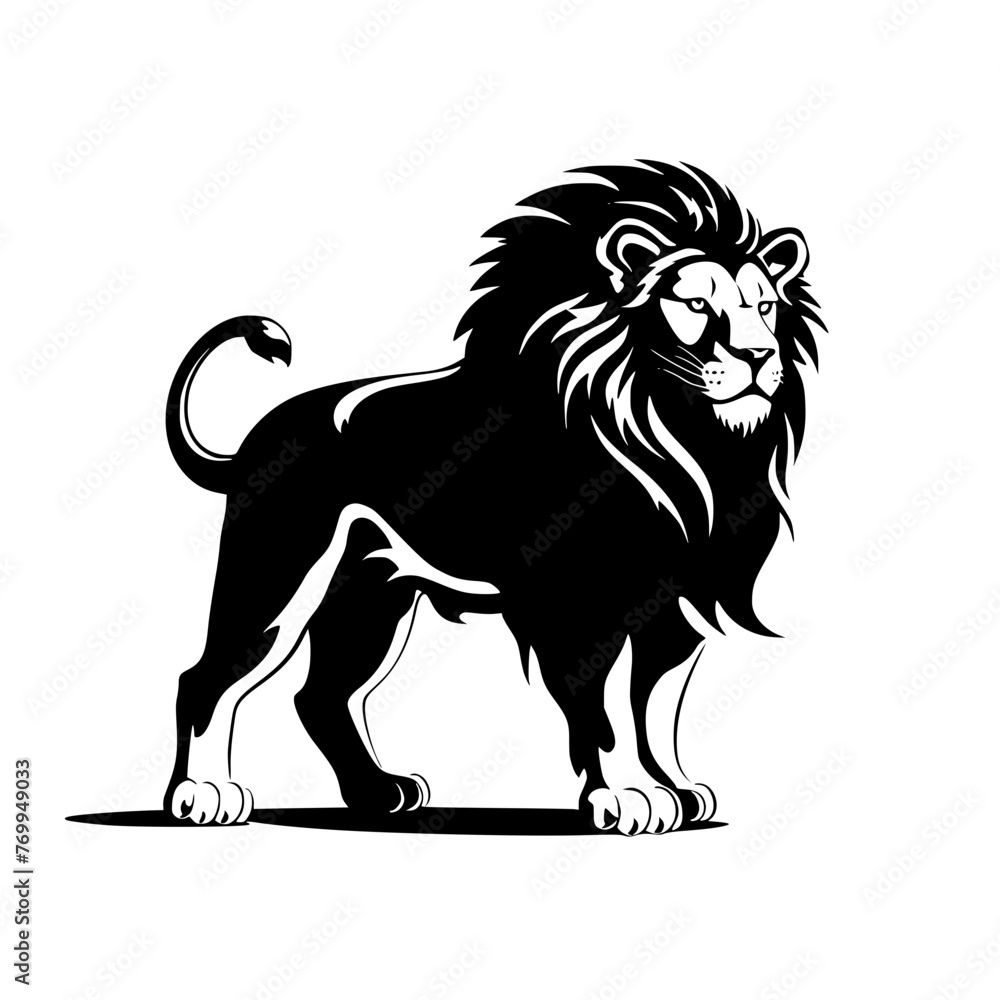 lion cartoon isolated on white lion cartoon isolated on white