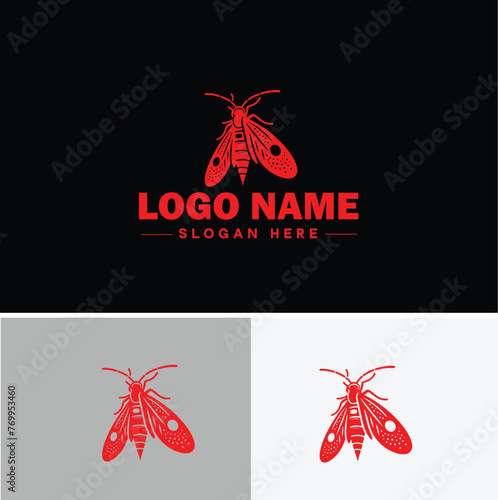 Lanternfly logo icon vector for business brand app icon Lanternfly Insect bee logo template
