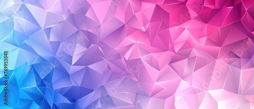 Light Pink, Blue vector polygonal pattern. Colorful abstract illustration with gradient. Completely new template for your business design.