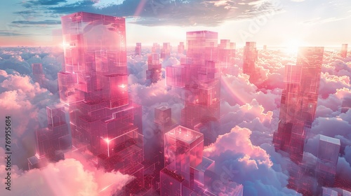 Colorful Cloud Computing: Building Infrastructure and Connecting Networks with Servers