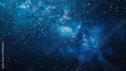 Cosmic Starfield and Nebula Background