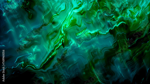 Glass, marble background, texture, water in sea green shades with light reflection. Szklane, marmurowe tło, tekstura, woda w odcieniach zielono morskich z odbiciem światła