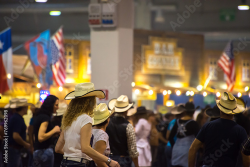 Line dance and country music at festival