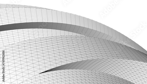 Abstract geometric 3d background vector design