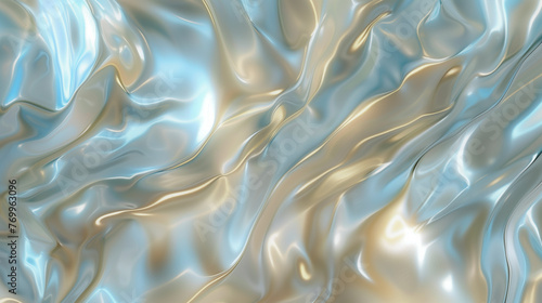 Glass, marble, water texture, pattern in a light silver-gold shade with falling sun rays. Szklana, marmurowa, wodna faktura, wzorem w jasnym srebrno złotym odcieniu z padającymi promieniami słońca. photo
