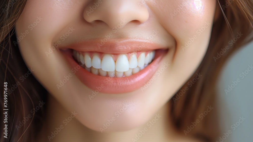 closeup young woman with beautiful smile, healthy white teeth, cosmetic dentistry and dental makeover concept, Generative Ai closeup young woman with beautiful smile, healthy white teeth, cosmetic dentistry and dental makeover concept, Generative Ai