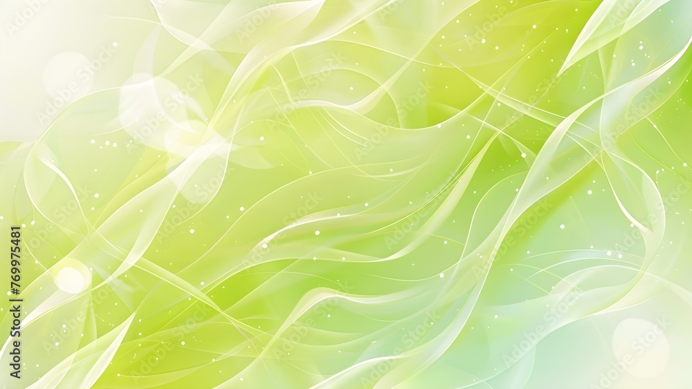 Obraz premium Abstract background with green flow