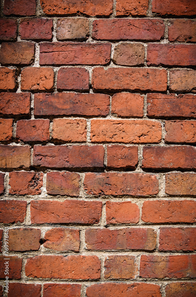 Obraz premium old red brick wall texture background