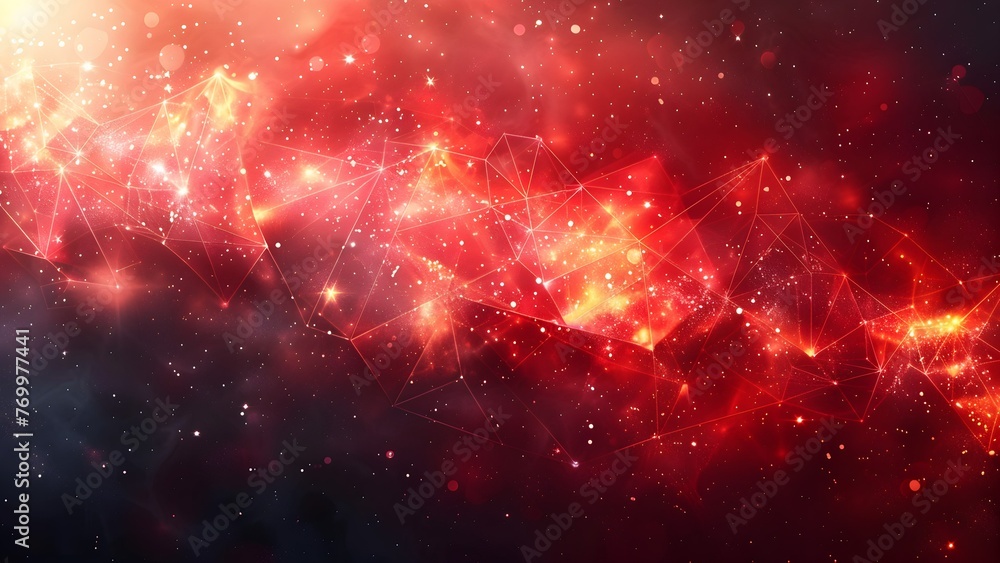 Naklejka premium abstract background with red flow