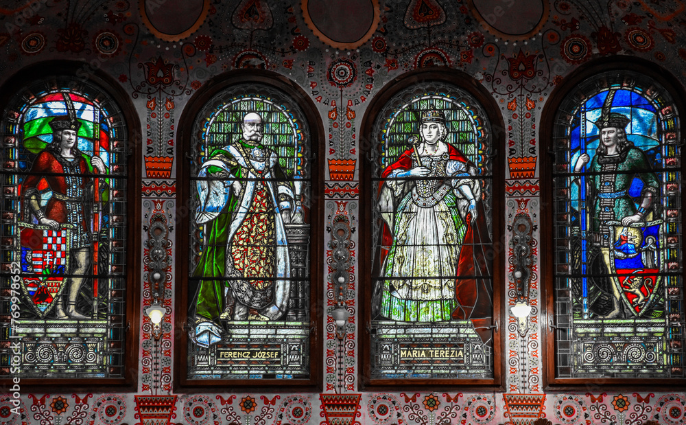 Fototapeta premium stained glass window in church