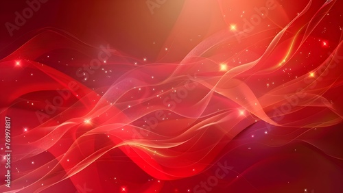 abstract background with red flow