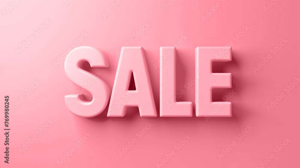 3D Sale Text in Pink, Discount Promotion Symbol for Marketing and Shopping Concept, Business Offer Sign 3D Sale Text in Pink, Discount Promotion Symbol for Marketing and Shopping Concept, Business Offer Sign
