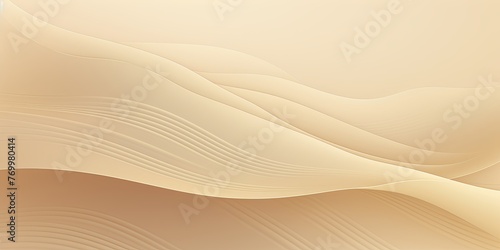 Beige gradient wave pattern background with noise texture and soft surface 