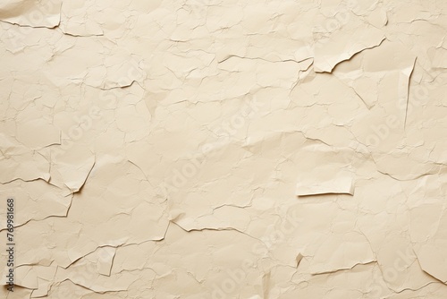 Beige torn plain paper pattern background