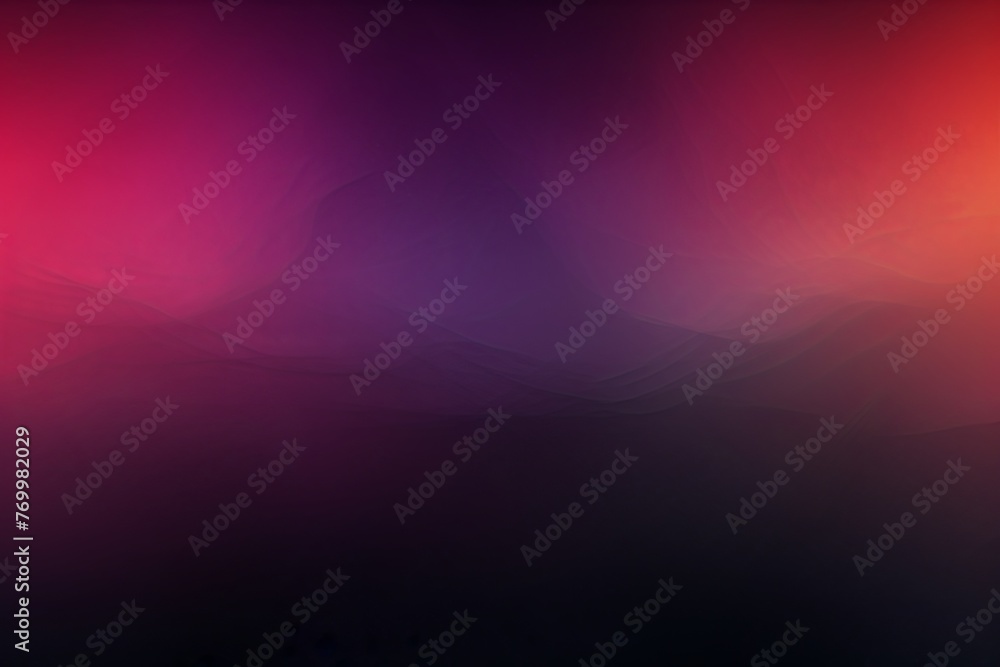 Black grainy background with thin barely noticeable abstract blurred color gradient noise texture banner pattern with copy space - obrazy, fototapety, plakaty 