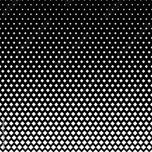 Geometric black and white diagonal square pattern background design - abstract vector illustration