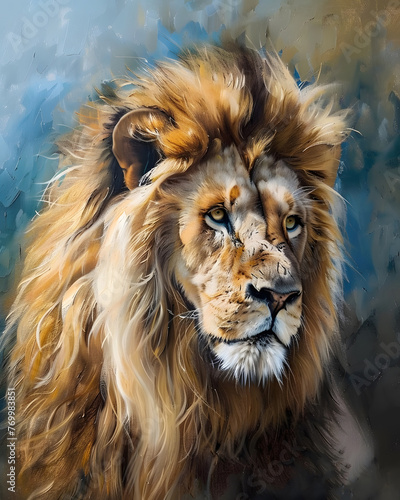 painted lion  © Spyrydon