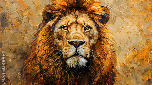 painted lion 