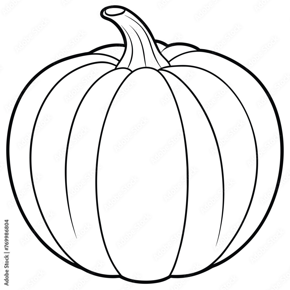 Hand drawn pumpkin drawing illustration Hand drawn pumpkin drawing illustration