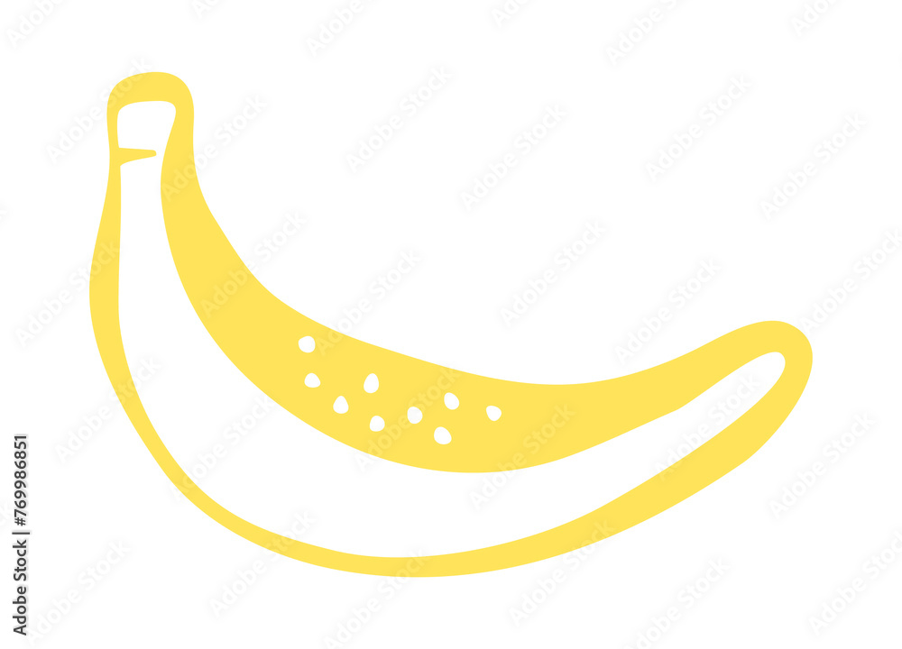 Banana drawing hand painted with ink brush. Png clipart isolated on transparent background Banana drawing hand painted with ink brush. Png clipart isolated on transparent background