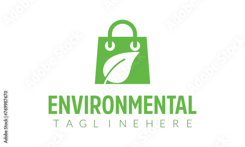 a logo for environmental environmental environment with a green plant on the top.