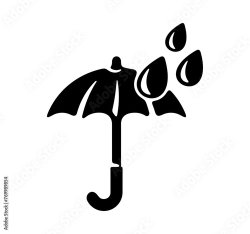 Fotografía Umbrella, weather, wind and windy, sun shining and raining