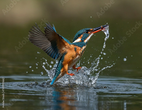 Kingfisher,Gunarto Song, Photography,hitting in water, catching fish