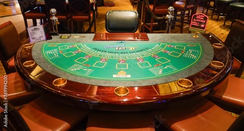 Obraz na płótnie Blackjack Table Resting
