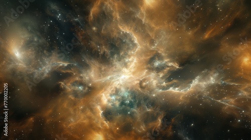 Majestic Nebula Illumination - Cosmic Artwork  Glorious Manifestation of Celestial Grace  Inspiring Awe with its Captivating Depiction of Cosmic Phenomena