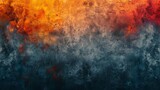 The graphic design features a vibrant retro psychedelic grainy gradient background orange blue abstract poster banner header
