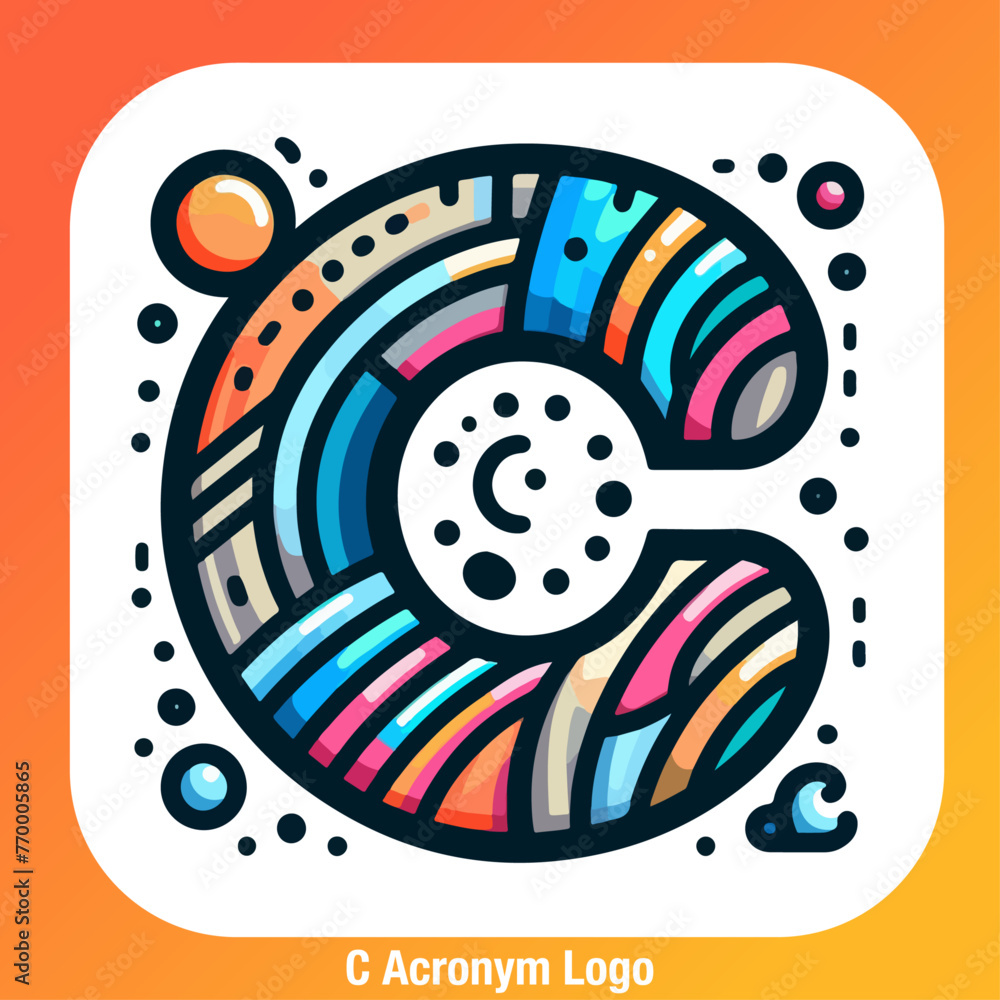 Obraz premium C Acronym logo