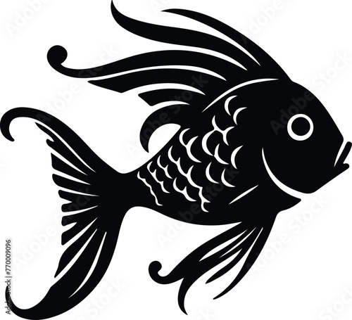 bony fish silhouette