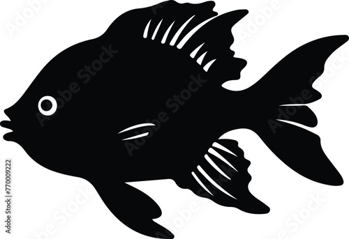bony fish silhouette
