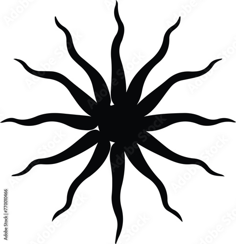 brittle star silhouette