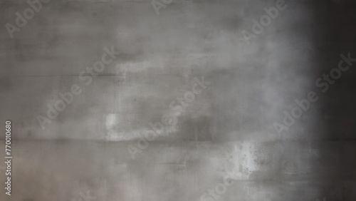 Gray Concrete Wall with Smooth Surface and Gradient, Modern Industrial Aesthetic. Perfectly Lit Background Ideal for Design Projects, Providing Versatile and Contemporary Look.
