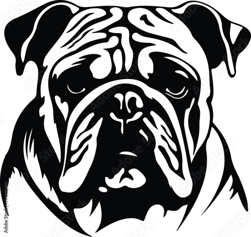 bulldog silhouette