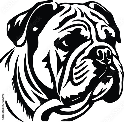 bulldog silhouette