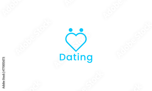 Professional dating love match logo design inspirations