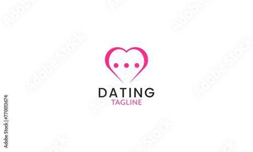 Professional dating love match logo design inspirations
