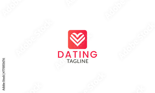 Professional dating love match logo design inspirations