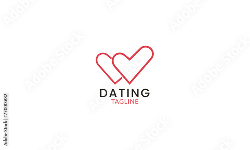 Professional dating love match logo design inspirations
