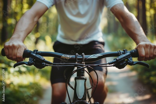 sporty man with a bicycle outdoors closeup, a man with a bicycle the outdoors, a cyclist with a bicycle outdoors, healthy concept, cycle sportsman, cyclist closeup view, cycle sports, sports cyclist 